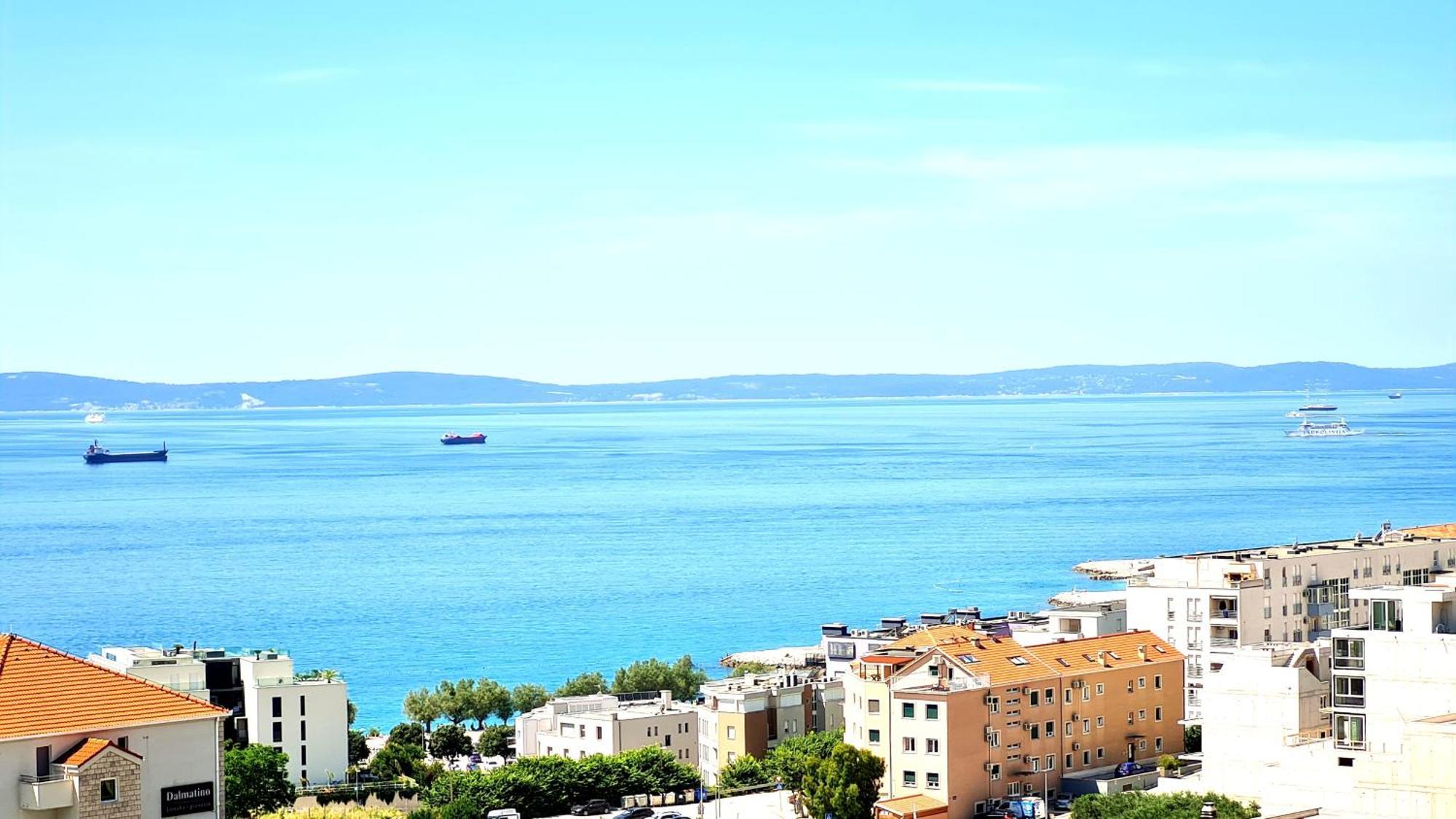 Sea View Znjan Apartment Split Bagian luar foto